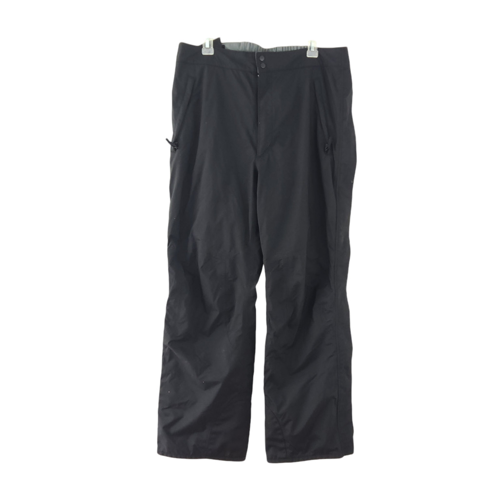 Mens Columbia Snow Pants Black Large Winter Snowboarding Skiing Pants Omnitech